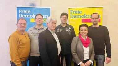 Neuer Vorstand: v.L. Michael Klotz, Andreas Schwan, Jörg Barth, Martin Schwarz, Nicole M. Pfeffer, Marcus Fritzschka